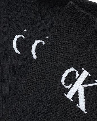 Calvin Klein Men's Cushion Crew Socks - 5 Pack (One Size, Black)