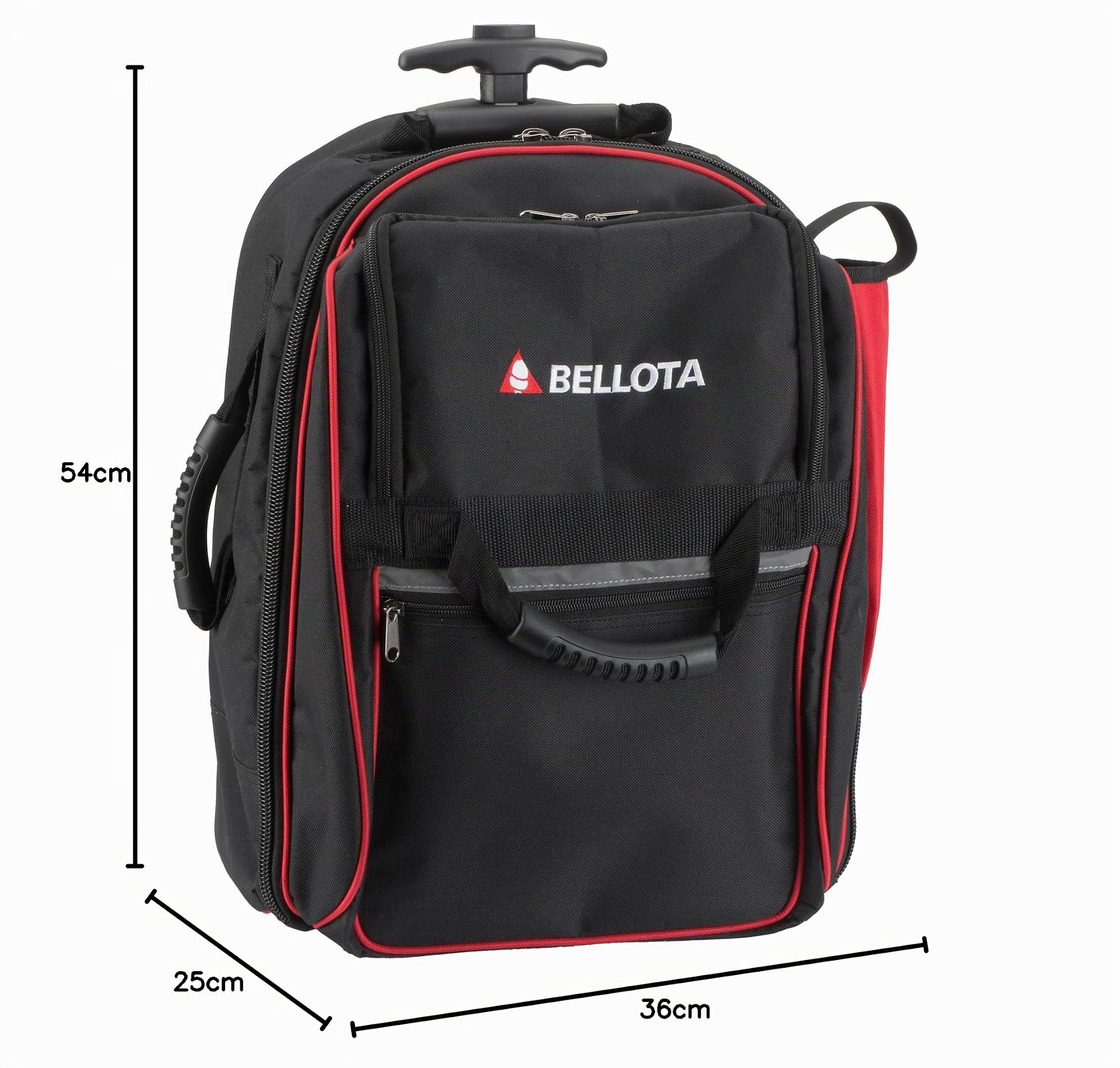 BELLOTA MN35R - Mochila portaherramientas con ruedas 35 L, 36 x 25 x 54 cm