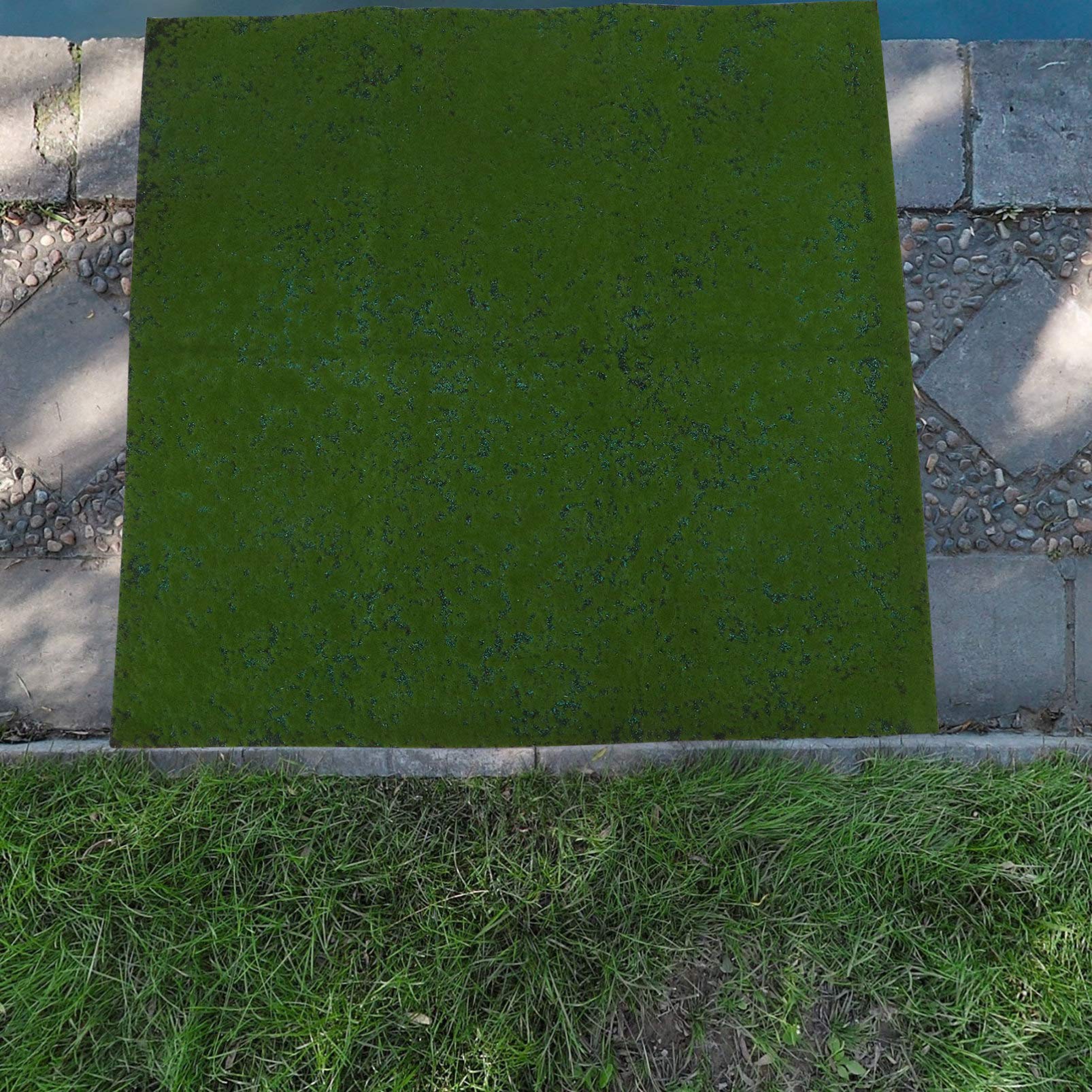 TOYANDONA Alfombra de Musgo Artificial Realista de Perlón y Seda