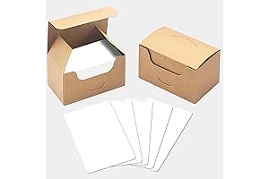 Blank White Kraft Paper Word Cards: Record and Organize Your Thoughts