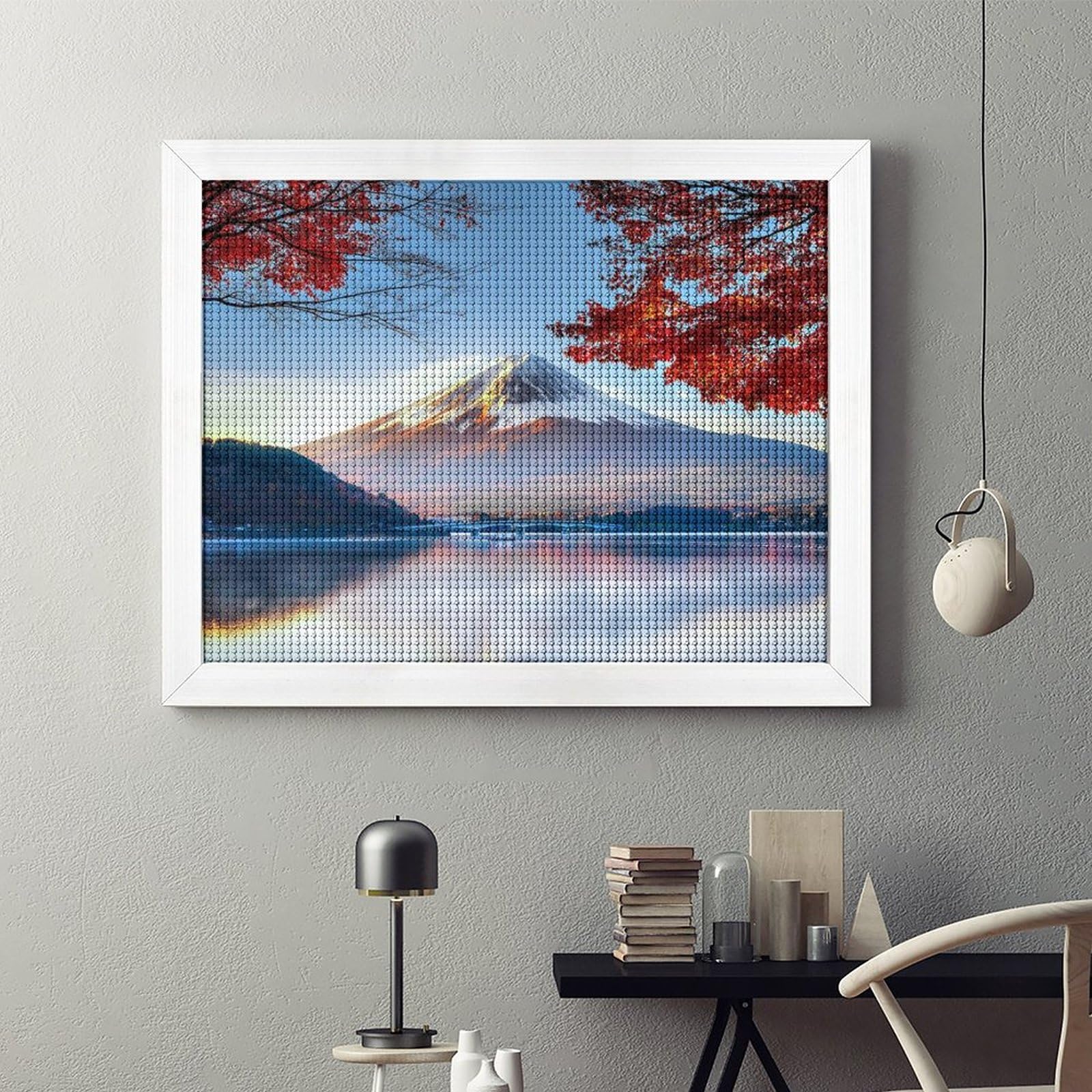 Amazon | ダイヤモンドアート キット 富士山の紅葉 5D モザイクアート