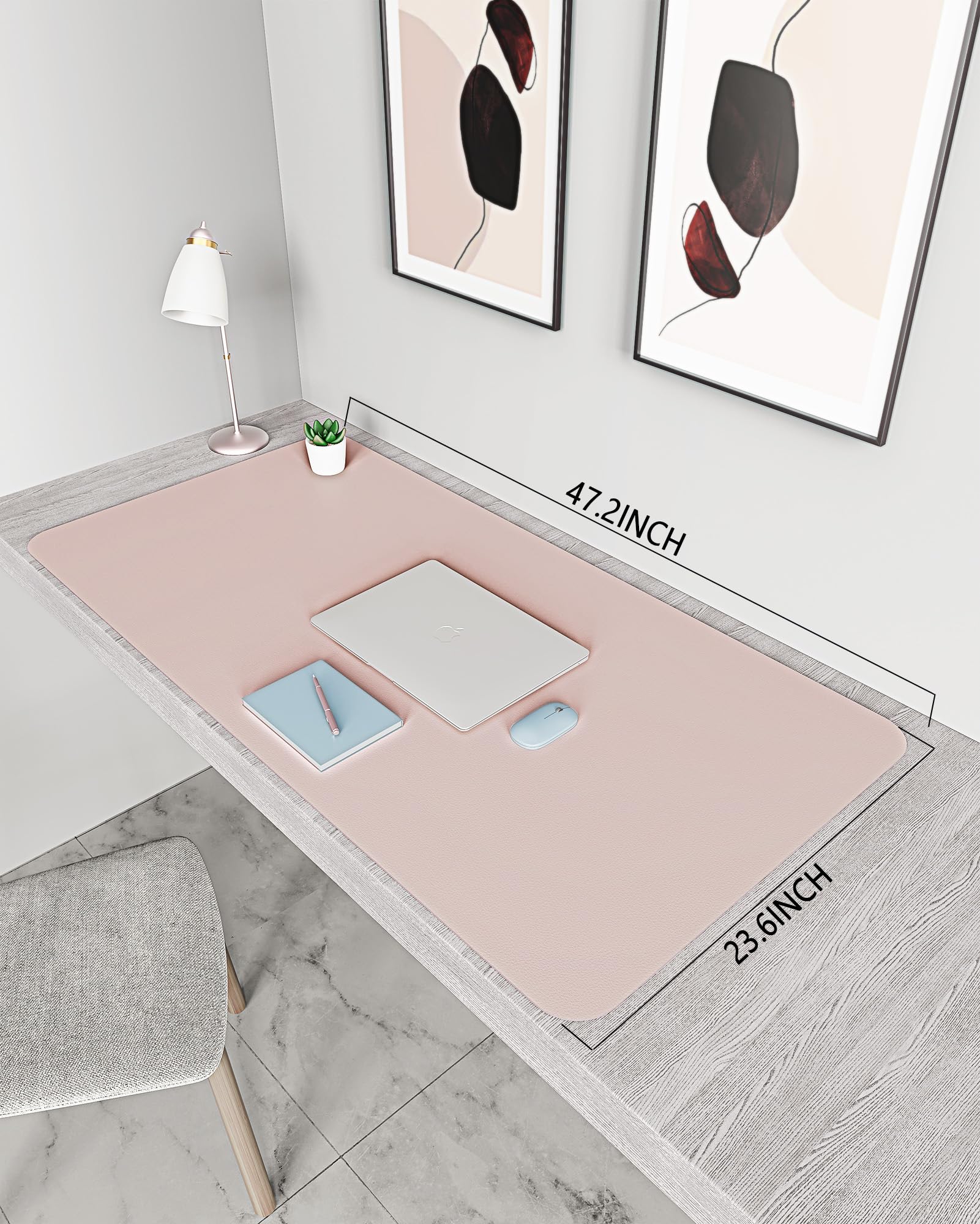 YSAGi NonSlip Desk Pad,Mouse Pad,Waterproof PVC Leather Desk Table