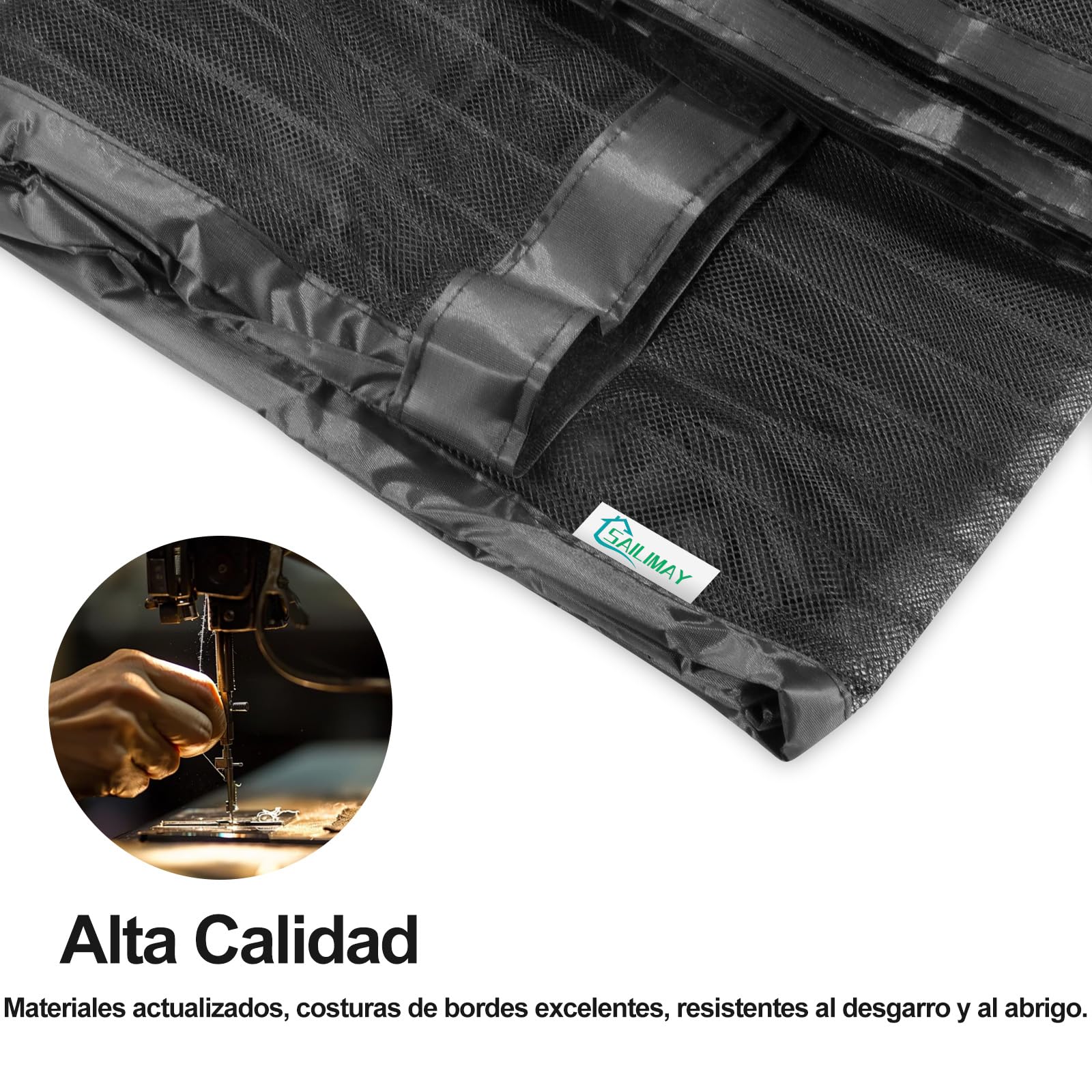 Mosquitera Ventana Magnetica 140x120cm, Mosquitera para La Ventana, Sin Taladrar, Malla Ultrafina, para la Mayoría de los Tipos de Ventanas, Negro — view 7