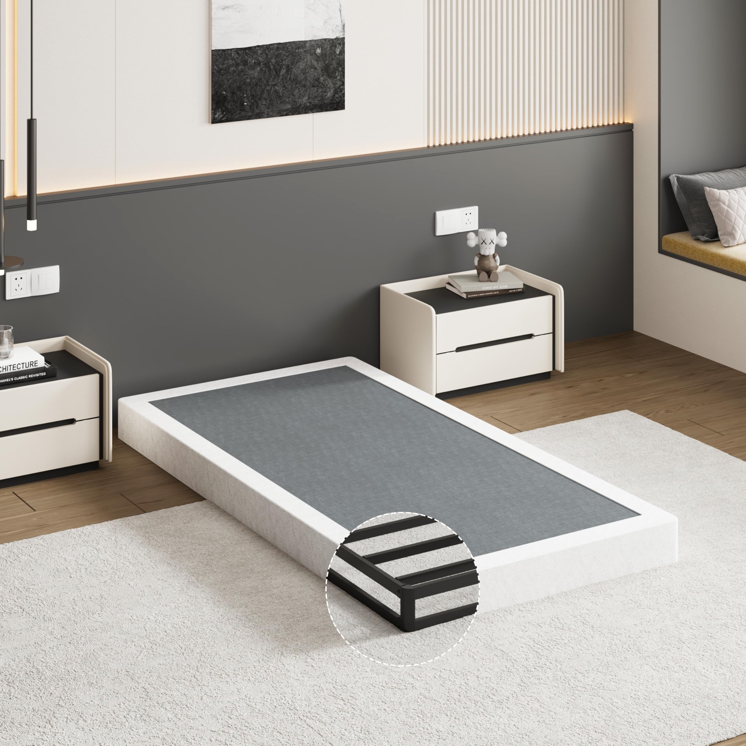 UOMEUR Twin Box Spring 5 Inch