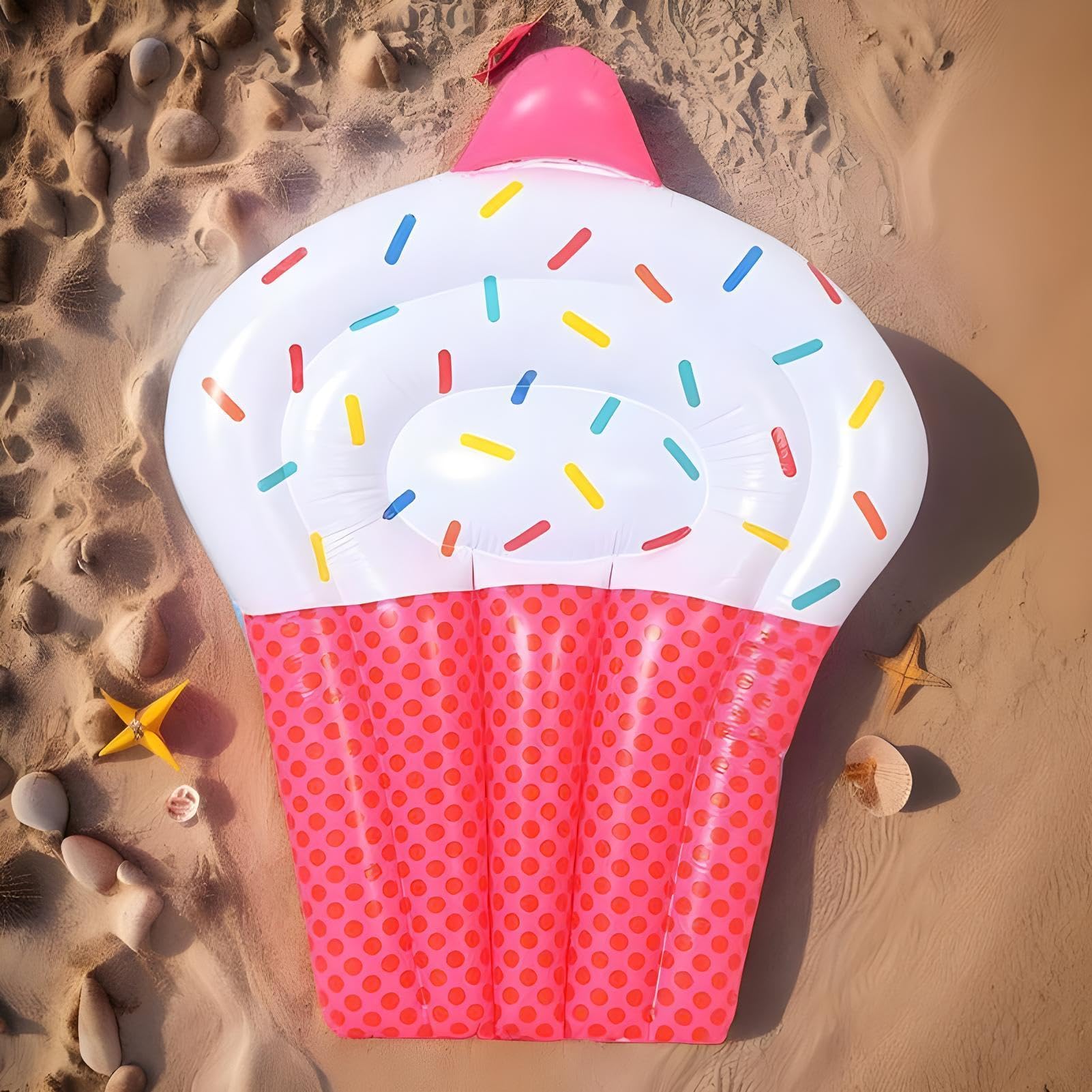 Galleggianti gonfiabili per piscina, a forma di torta, galleggianti gonfiabili per piscina, per adulti, per feste all'aperto, cortile, giardino, prendere il sole, mare e