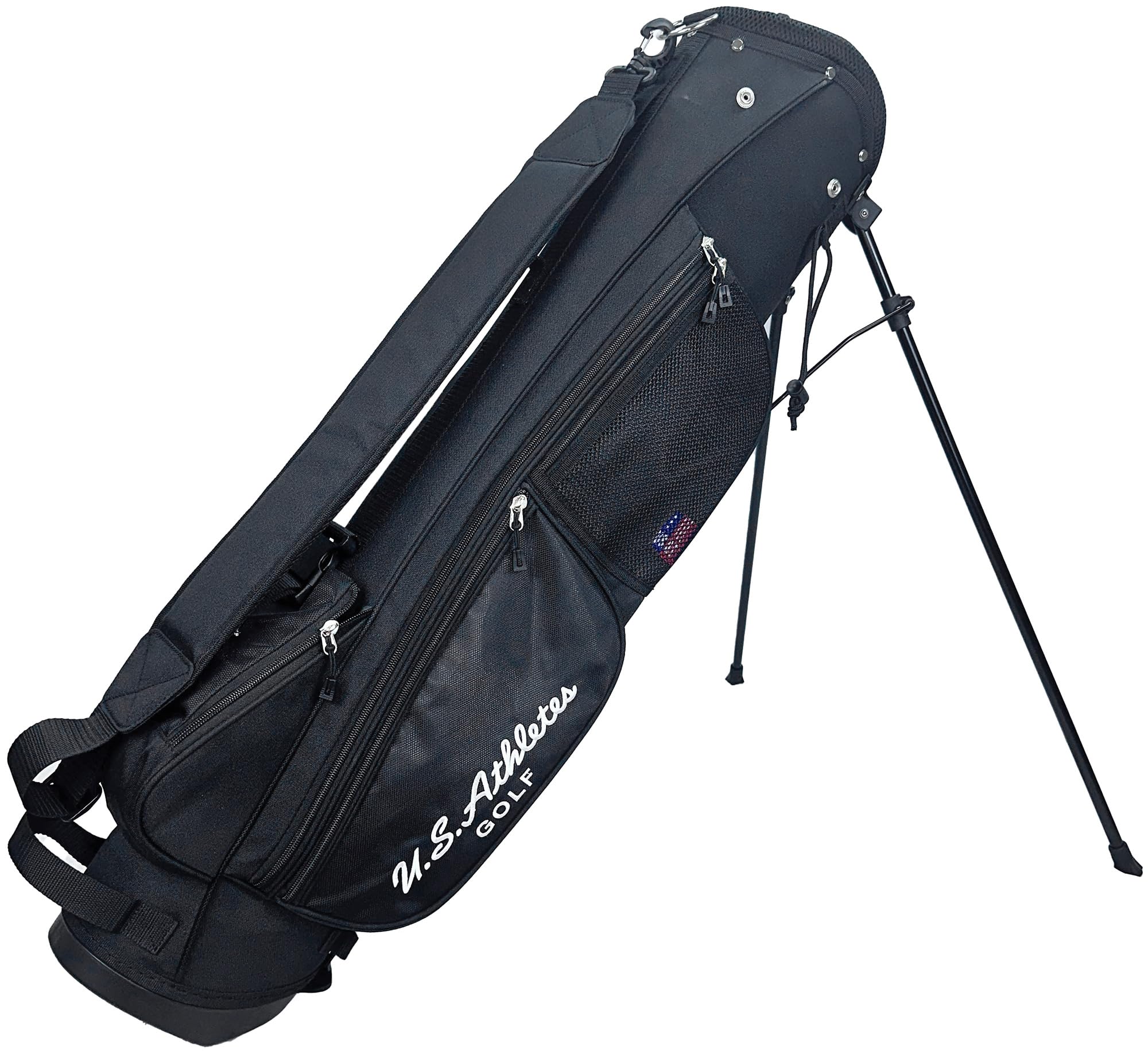 U.S. Athletes キャディバッグ 黒 Amazon | レザックス(LEZAX) U.S.Athletes 6.5型スタンド式キャディ