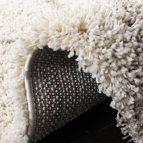 Miniatura 9 de SAFAVIEH - Alfombra de la colección Hudson Shag, diseño de rejilla de diamante, no desprende pelo, para sala, dormitorio o comedor, de felpa,