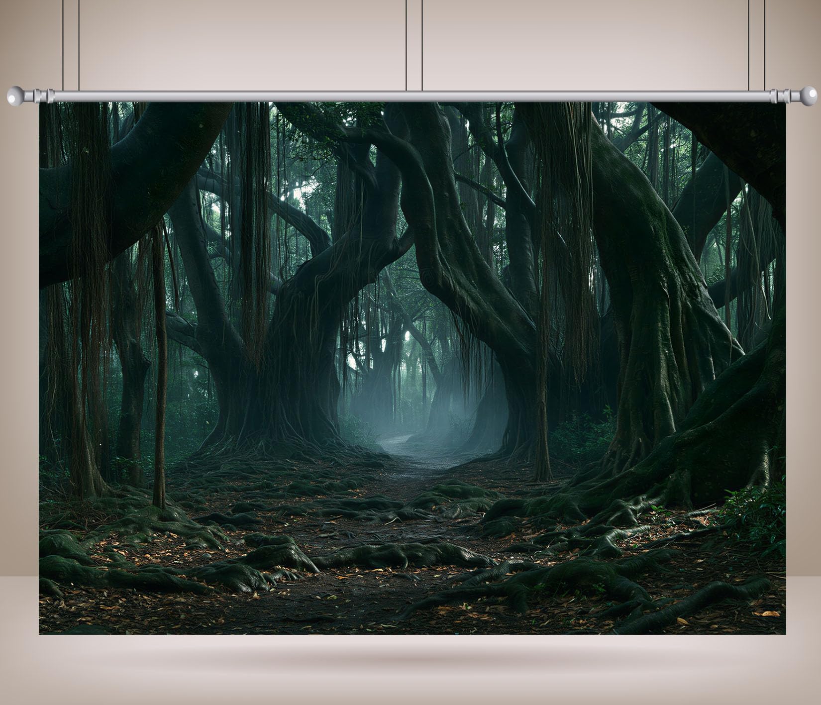 15x8FT (4.6x2.5m) Sentiero Antica Foresta Banyan Sfondo Fotografico