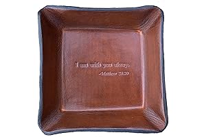 Jesus Christ Bible Verse Leather Tray