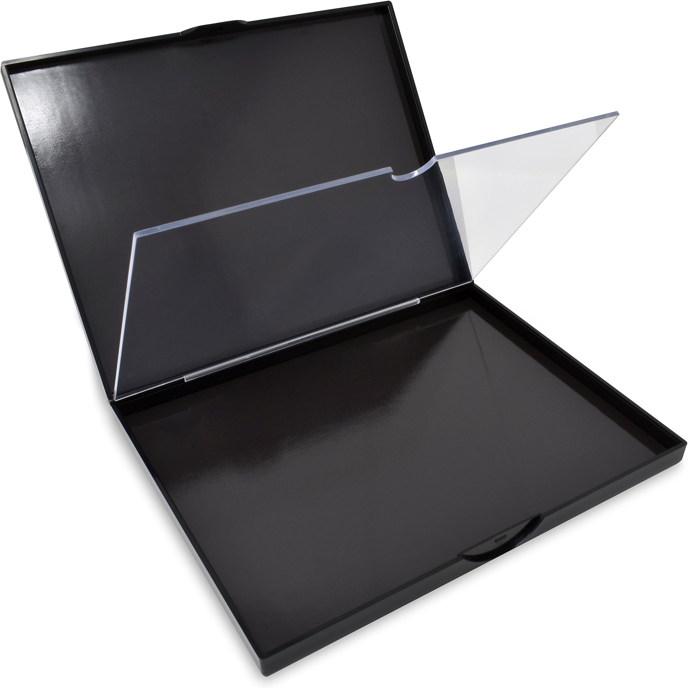 The Adept Palette in Singularity Black - Double Sided Magnetic Empty Palette with Divider Holds over 100 single round standard sized eyeshadow pans
