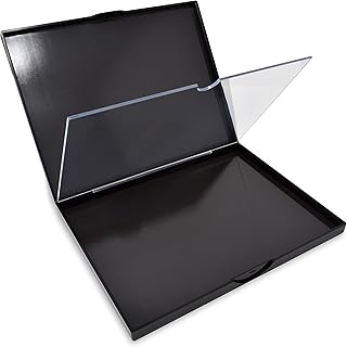 The Palette in Singularity Black - Double Sided Magnetic Empty Palette with Divider, Holds Over 100 Single Round Standard Sized Eyeshadow Pans, Hardshell Case
