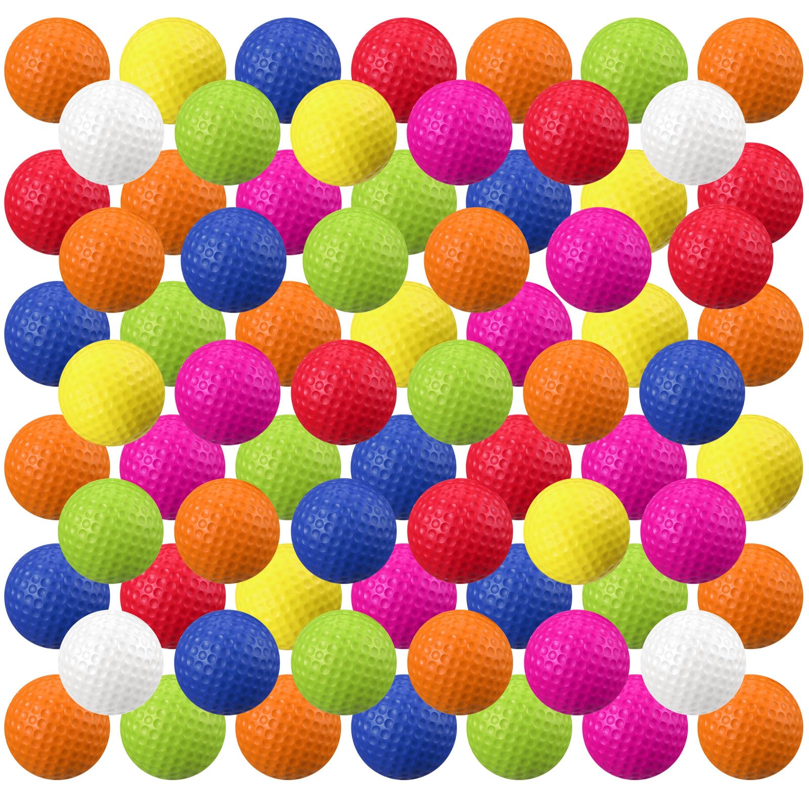Junkin 80 Pcs Foam Golf Balls Practice Balls Realistic Feel and Flight Sport Training for Indoor or Outdoor Backyard Golf Training