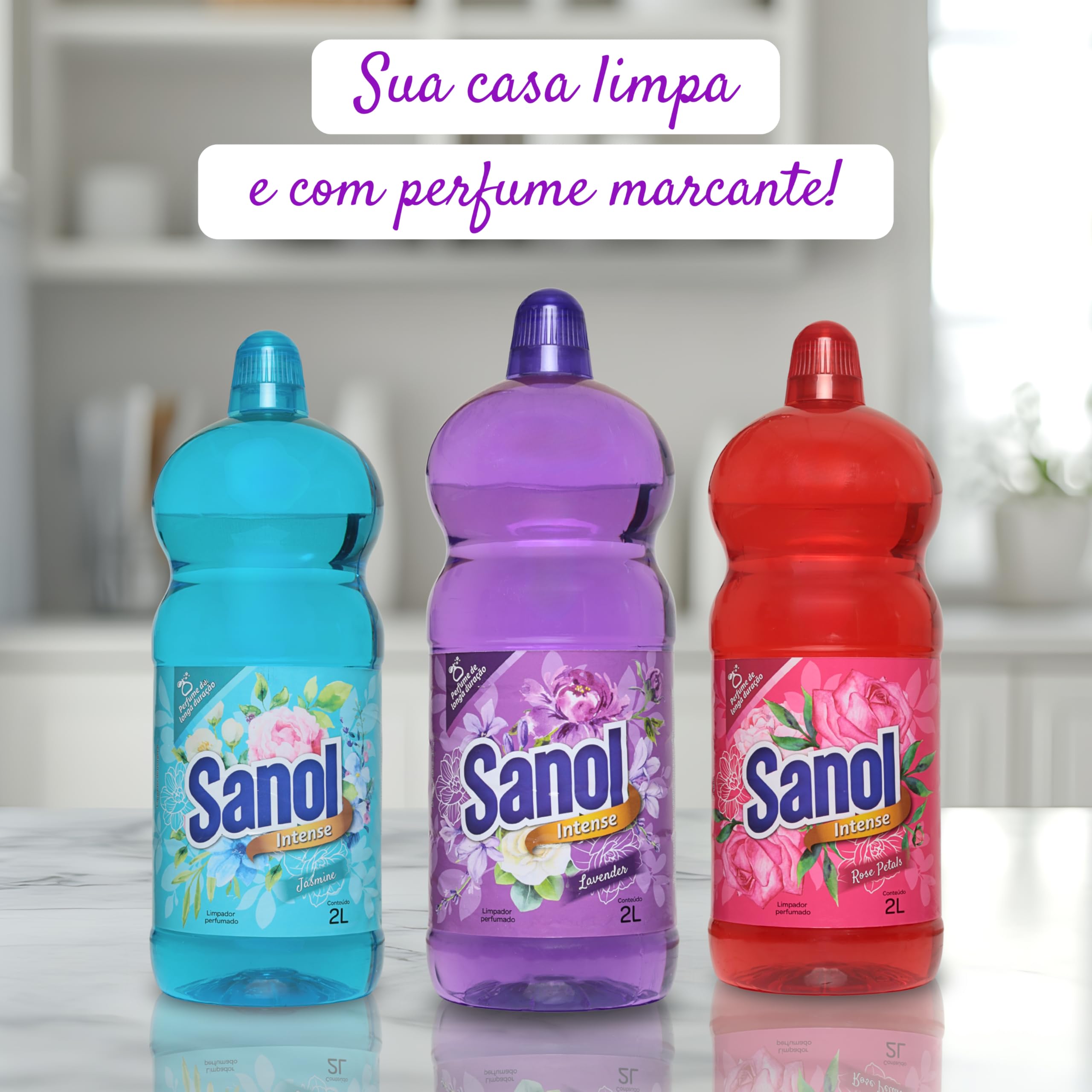 Sanol Limpador Perfumado Lavender 2 Litros Roxo | Amazon.com.br