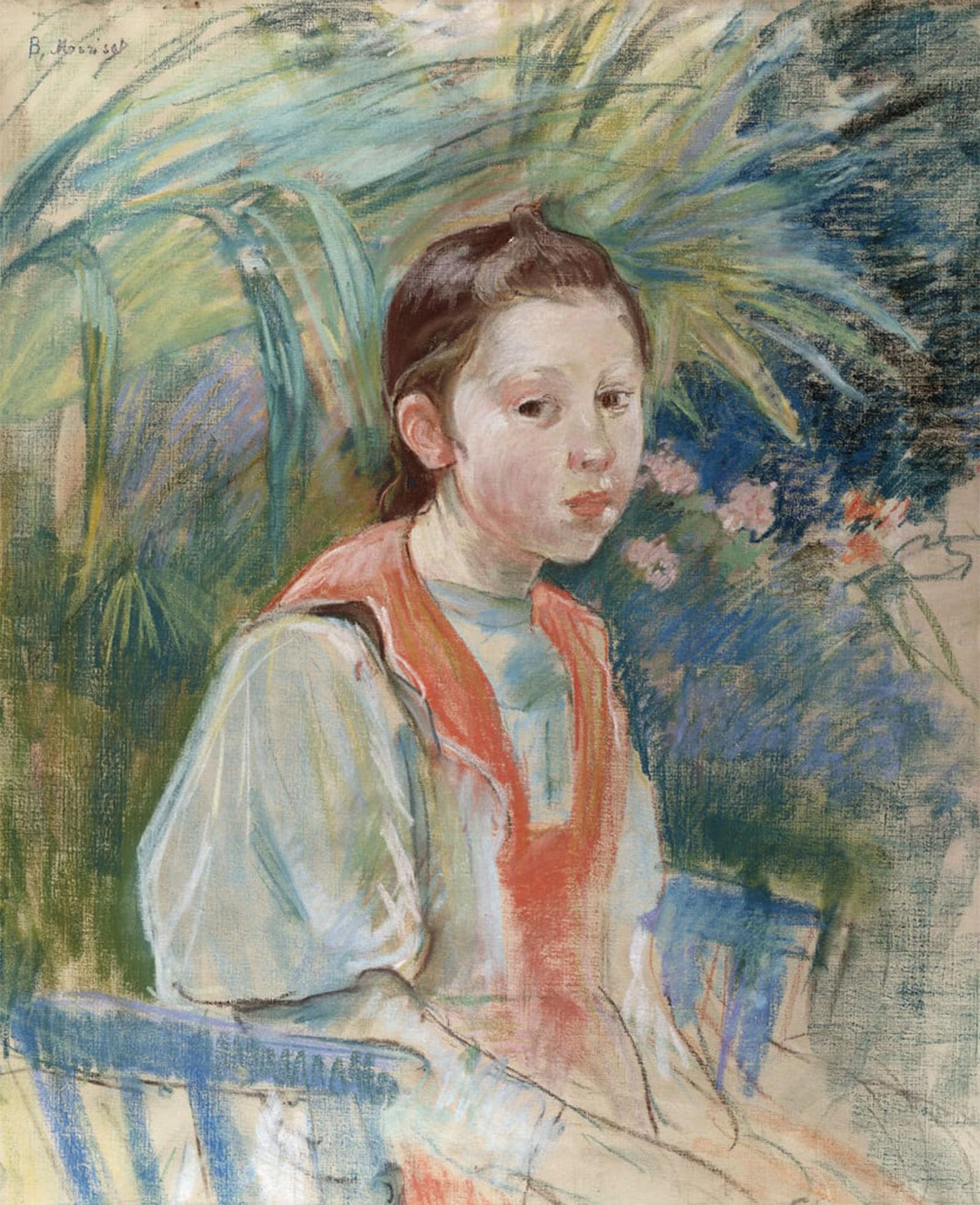 SERENDIPITP Retro Picture Poster Wall Art Pictures Painting Marthe Givaudan by Berthe Morisot Wall Art Canvas Print for Wall Decor 60x90cm