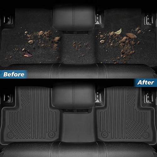 Miniatura 5 de TSLDRV 3 alfombrillas para Toyota RAV4 2024 2023-2019 (incluye híbrido) para todo tipo de clima, para accesorios Toyota RAV4 2024-2019