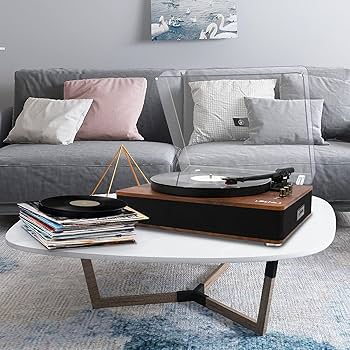 Amazon.com: LP&NO.1 Record Player Turntable with Built-in