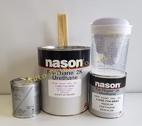 Amazon.com: Nason Ful Thane Super Jet Black Single Stage Urethane auto