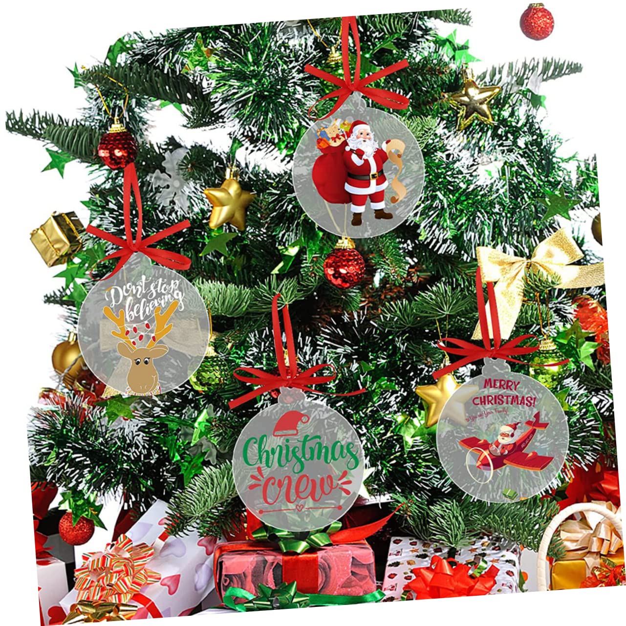 PRETYZOOM 216 STK Weihnachtskugel Dekoration personalisierte weihnachtskugeln personalisierte+weihnachtskugeln Weihnachtskugelverzierungen Leere Kugelweihnachtsverzierungen Christbaumschmuck