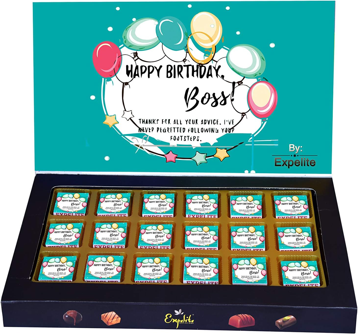 Expelite Happy Birthday Gift Boss- Medium Box- Chocolates Gift Boxes