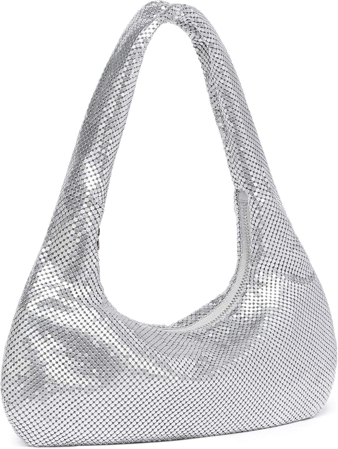 YUWITA Metallic Evening Bag Small Bling Sparkly Sequin Clutch Purses for Women Dressy Wedding Party Formal Events