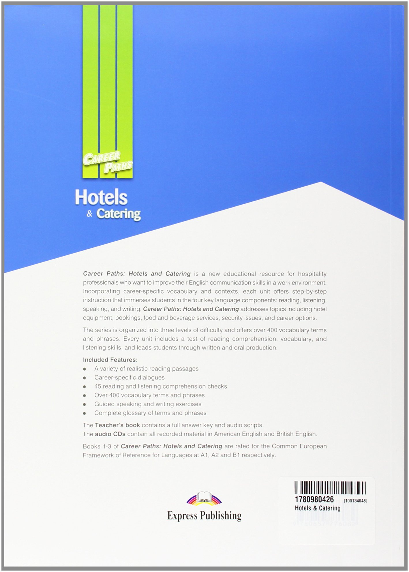 Teacher's Pack 1 (International) (Career Paths - Hotel & Catering)