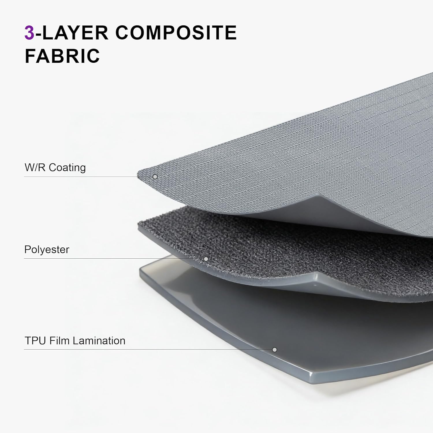 PURPLE LEAF Patio Furniture Cover Waterproof Heavy Duty TPU Coating Tear-Resistant Fabric for Outdoor Rectangular Sectional Sofa Couch Set Dining Table Chair Covers 136"L x 63"W x 29"H