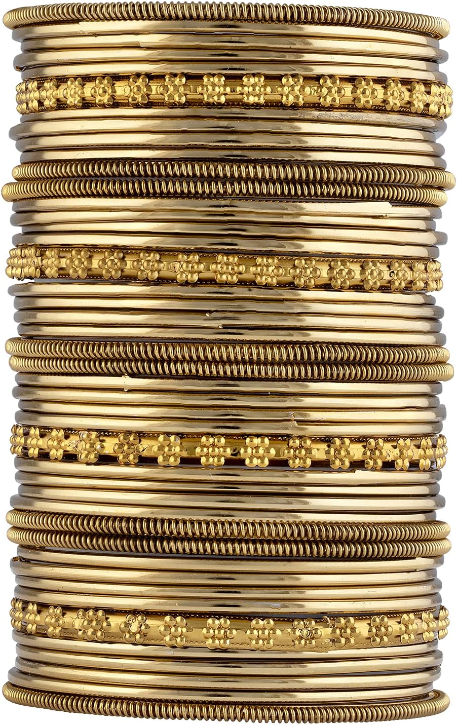 Aheli Stylish Indian Oxidized Bangle Set Ethnic Traditional Bollywood Fashion Wedding Wear Jewelry Gift for Women Gold