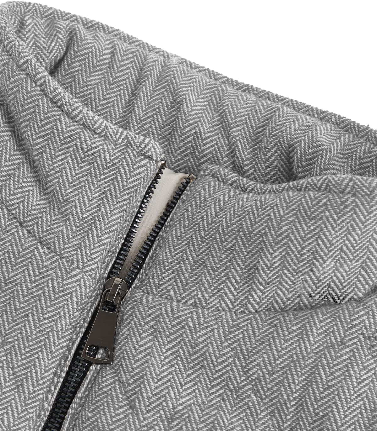 Aoysky Men's Quilted Fleece Vest Stand Collar Full Zip Outdoor Warm Waistcoat Sleeveless Casual Outwear Vest Jacket - Image 5