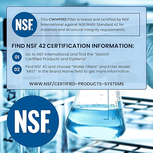 Miniatura 4 de Mist Filtro de agua de repuesto para refrigerador compatible con WF2CB, PureSource2, FC100, 9916, 469916, 1 paquete