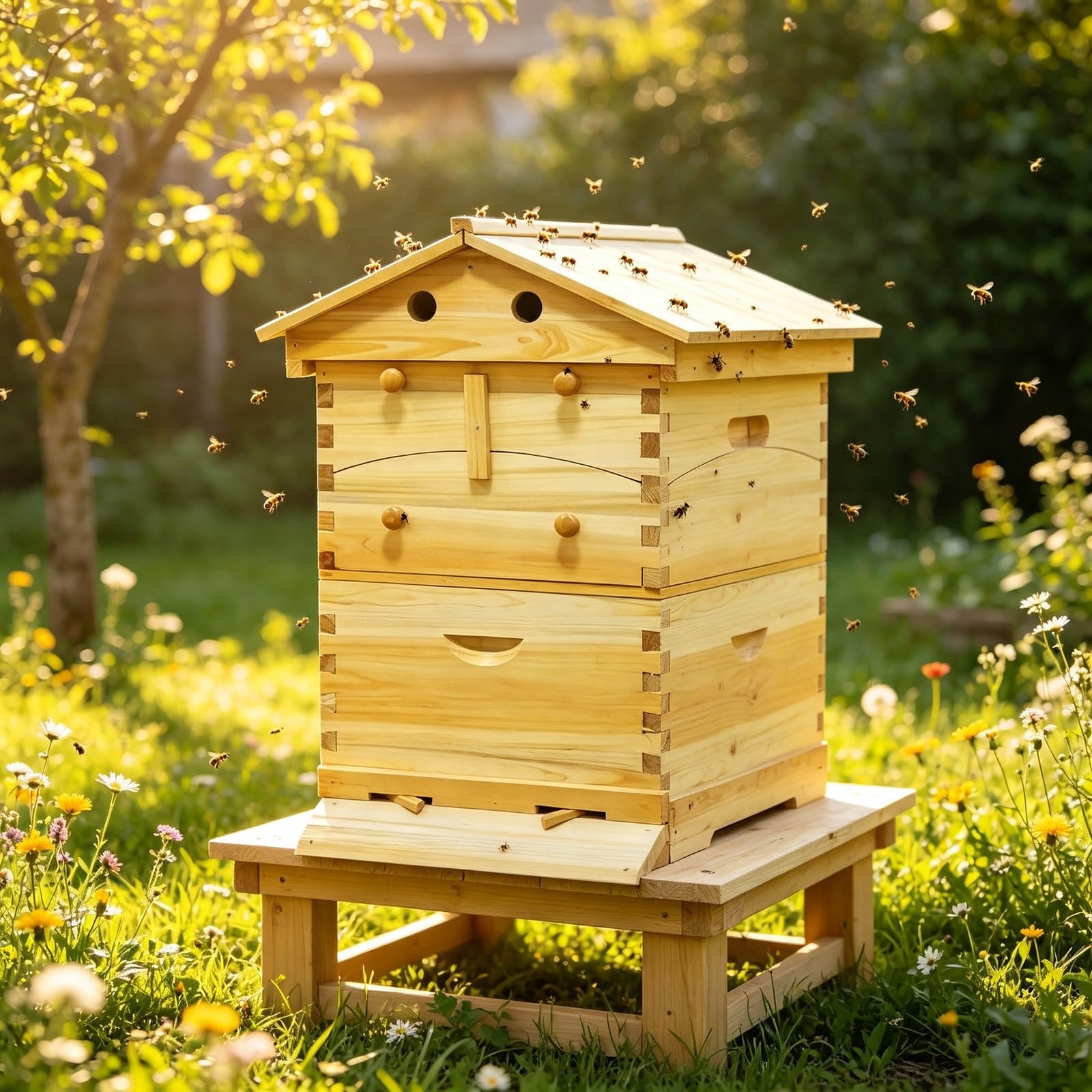 Verbesserte Selbstfließende Bienenbeute mit Flow Rahmen für Gartenimkerei