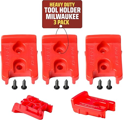 Paquete de 3 portaherramientas para herramientas inalámbricas Milwaukee M18/18v – Organizador de herramientas de ajuste a presión para soporte de