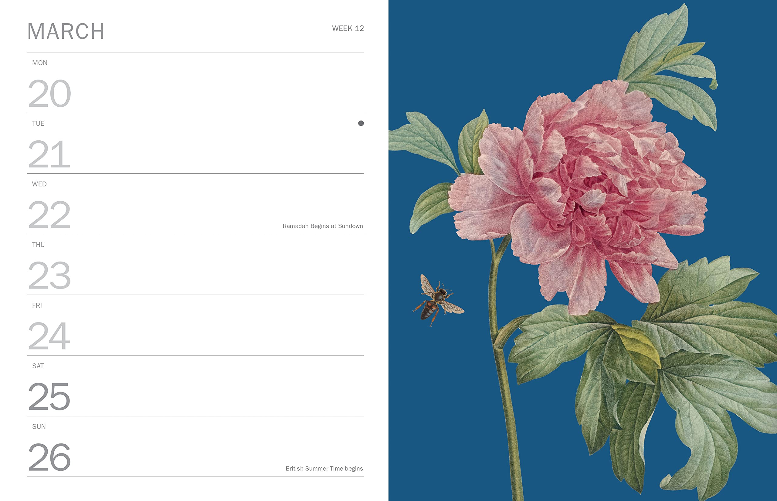 Royal Botanic Gardens Kew Deluxe A5 Diary 2023 - Image 3