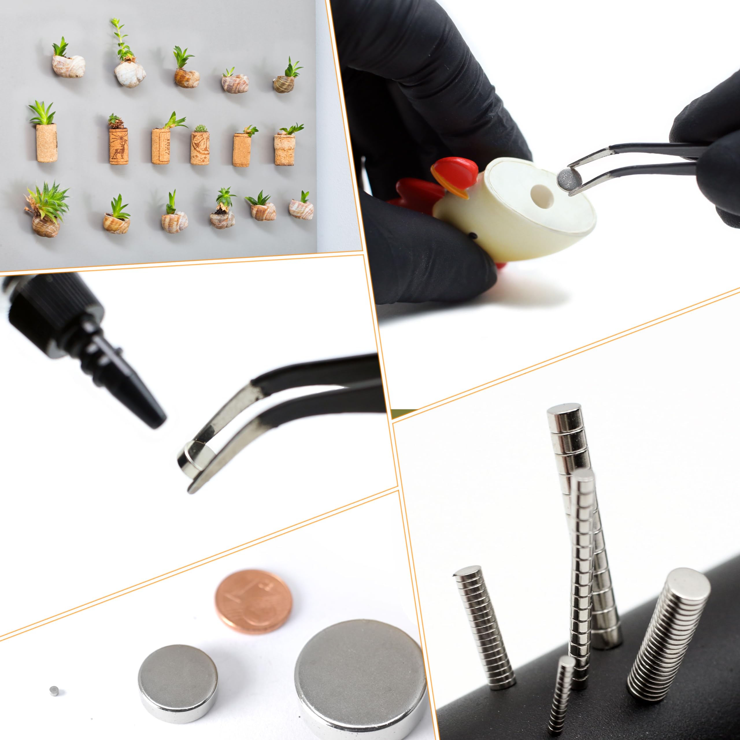 Neodym Magnete ⌀ 15 x 5 mm - 50 Stück Kleine Magnete Scheibenmagnete extra stark rund mini Magnet Magnettafel Pinnwand Kühlschrank Schwarzes Brett Whiteboard Basteln Handwerk Fotos Büro