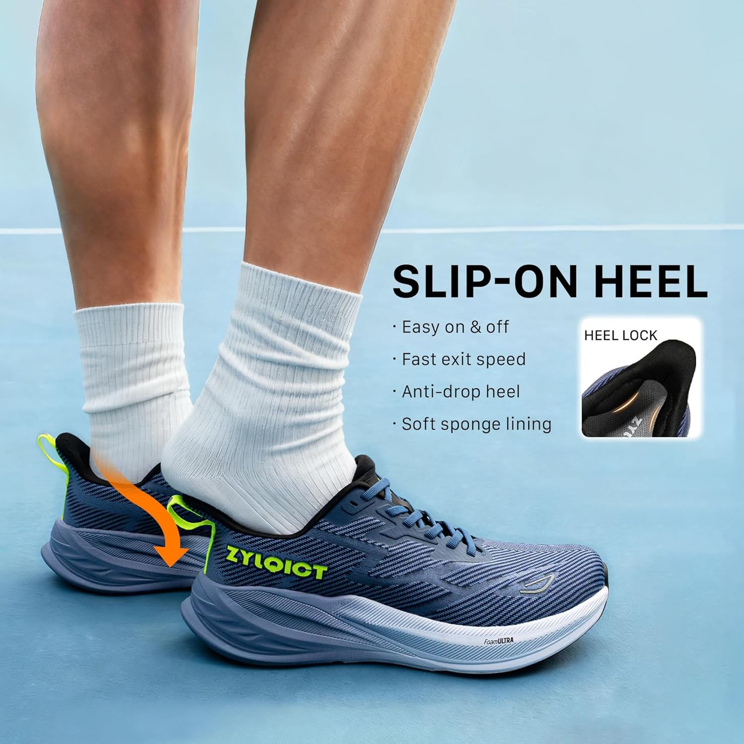 Wide Toe Box Slip On Sneakers for Men Ultra Cushioned Comfortable Breathable Soft and Lightweight for Running Walking and Daily Footwear - Image 7