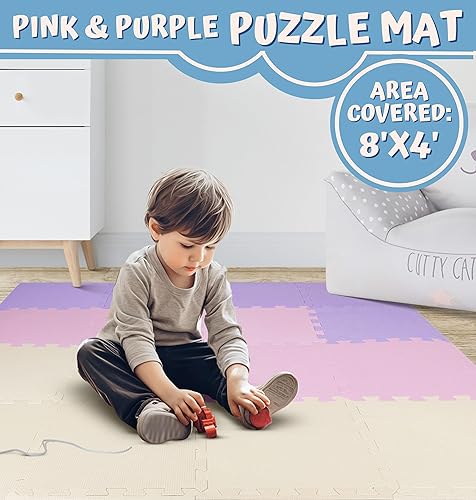 Vista 49 de ToyVelt - Tapete infantil de espuma, alfombra de juego entrelazado con colores, alfabeto, ABC; rompecabezas grande de azulejos educativos de espuma