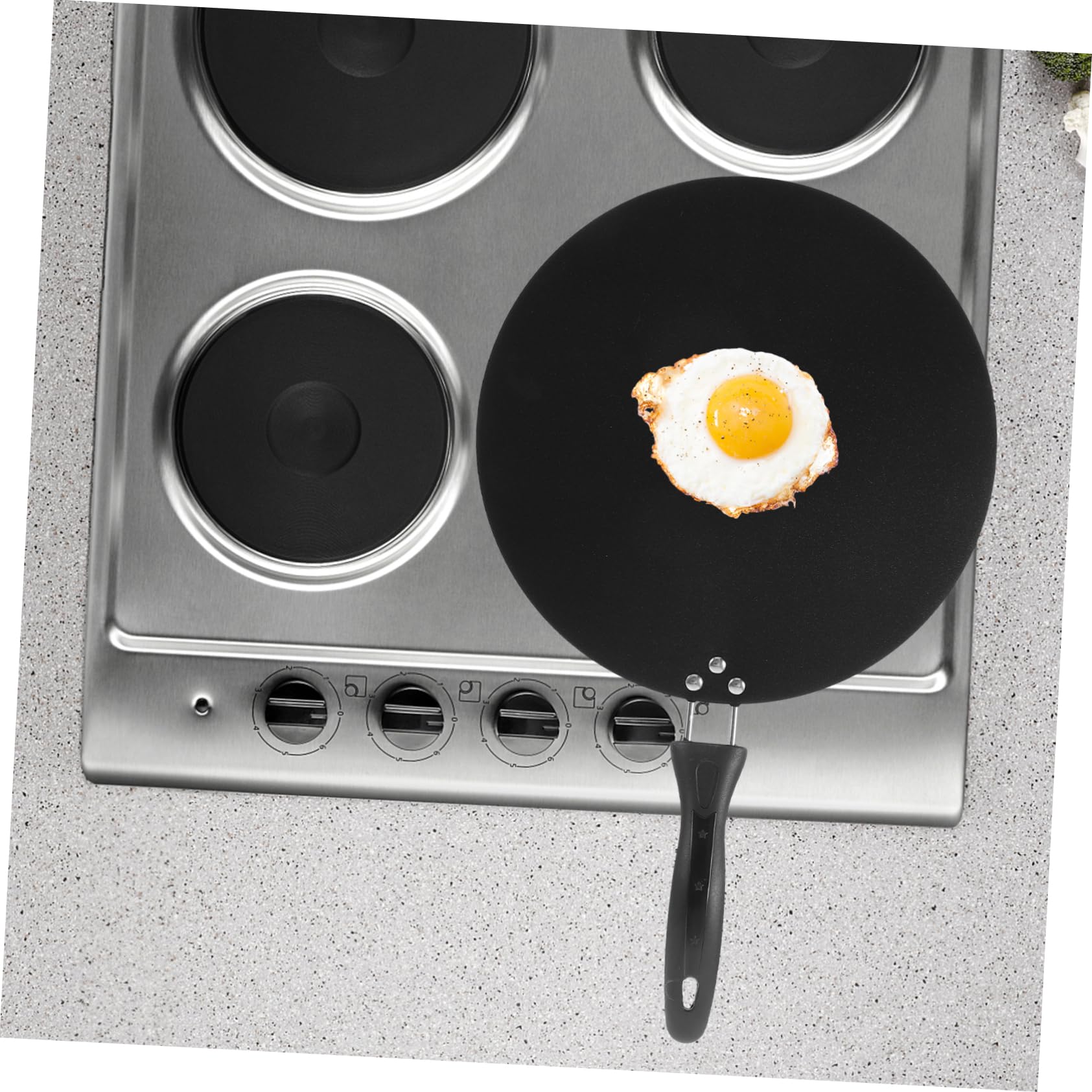 Cabilock Nonstick Roti Pan Baking Frying Pan with Lid Portable Restaurant Cooking