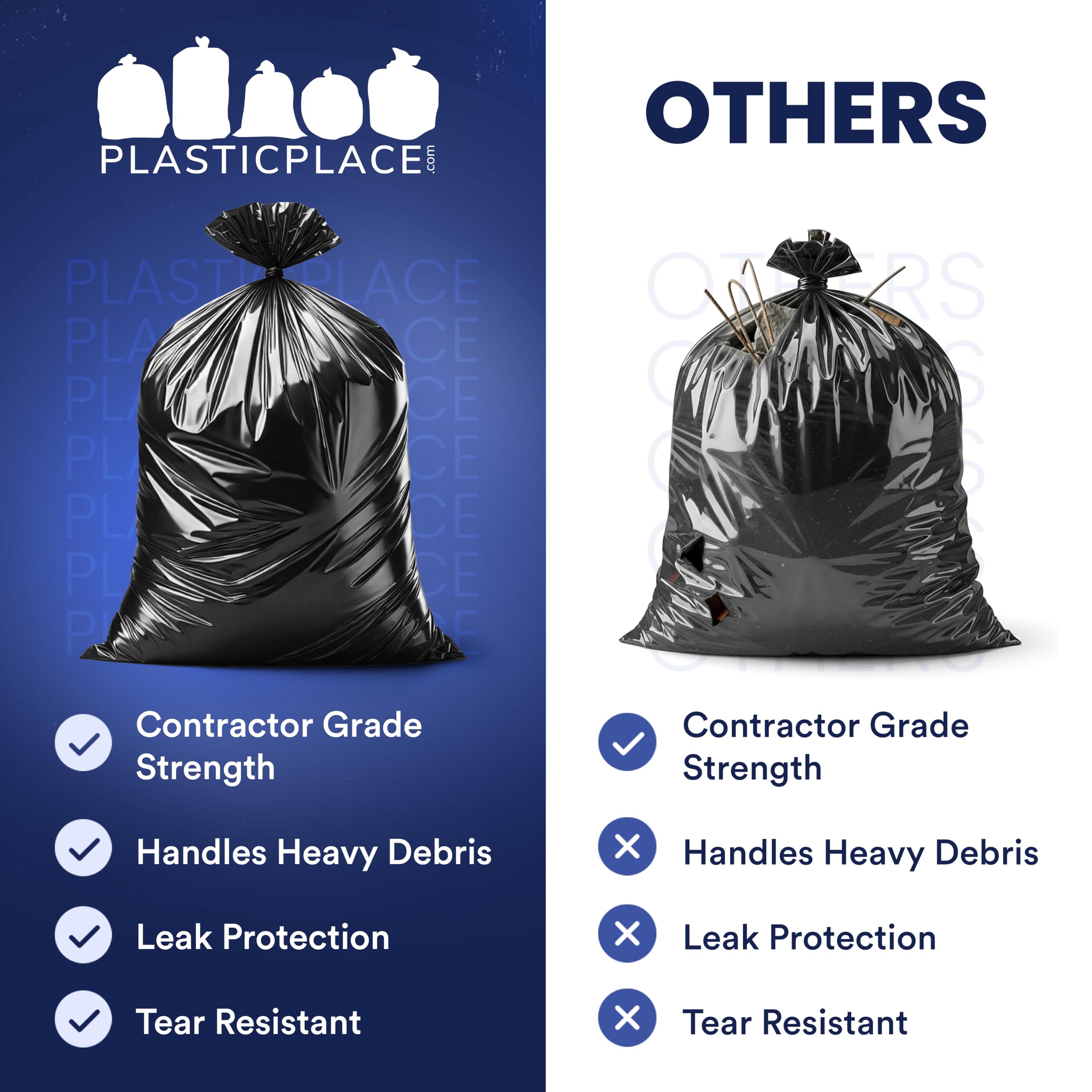 Eudokky 40 Litro Coulisse Sacchetti Della Spazzatura, Trasparente - Foto 11