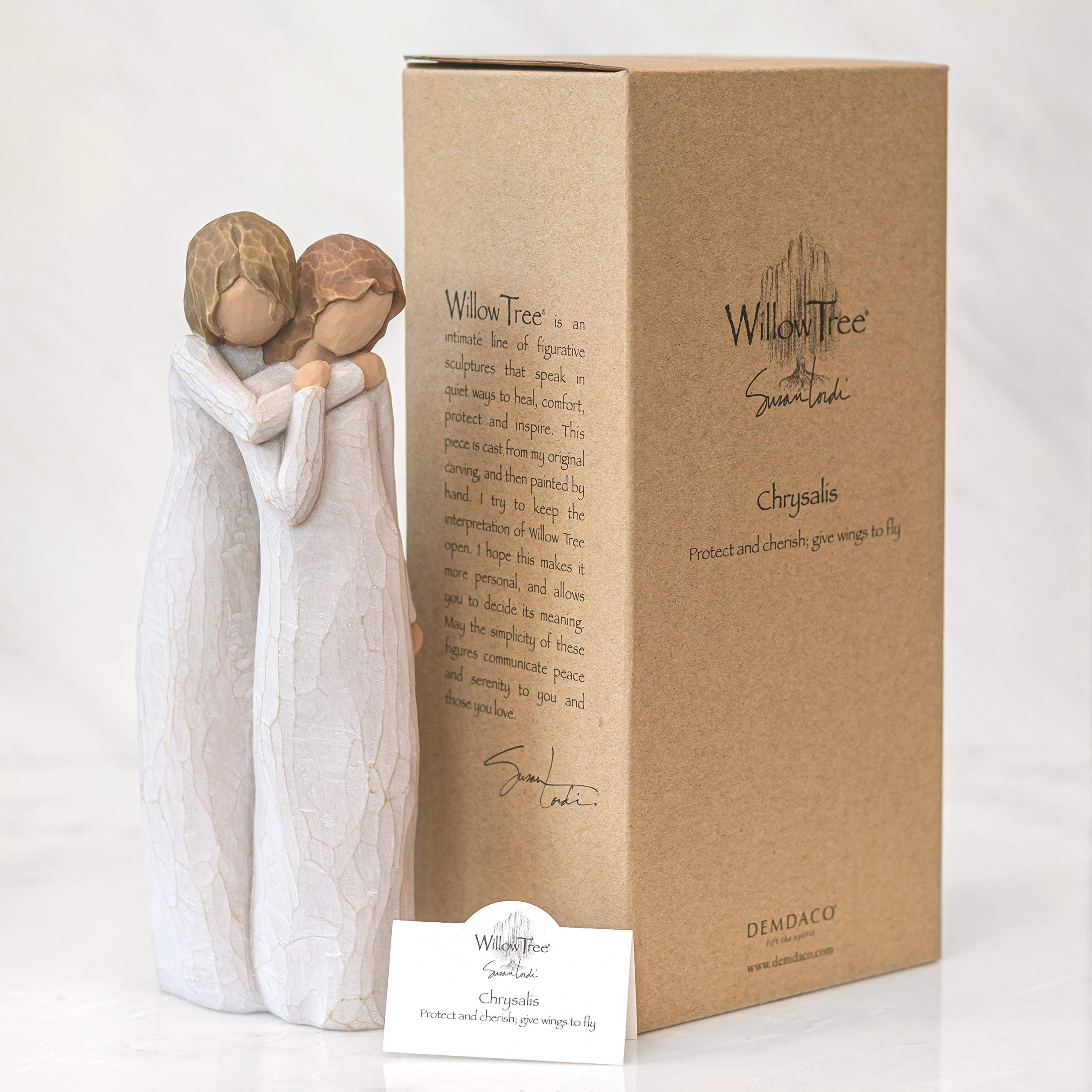 Willow Tree Matka i Córka Figurka Ozdobna, Żywica, Beżowy/Brązowy, 23 cm