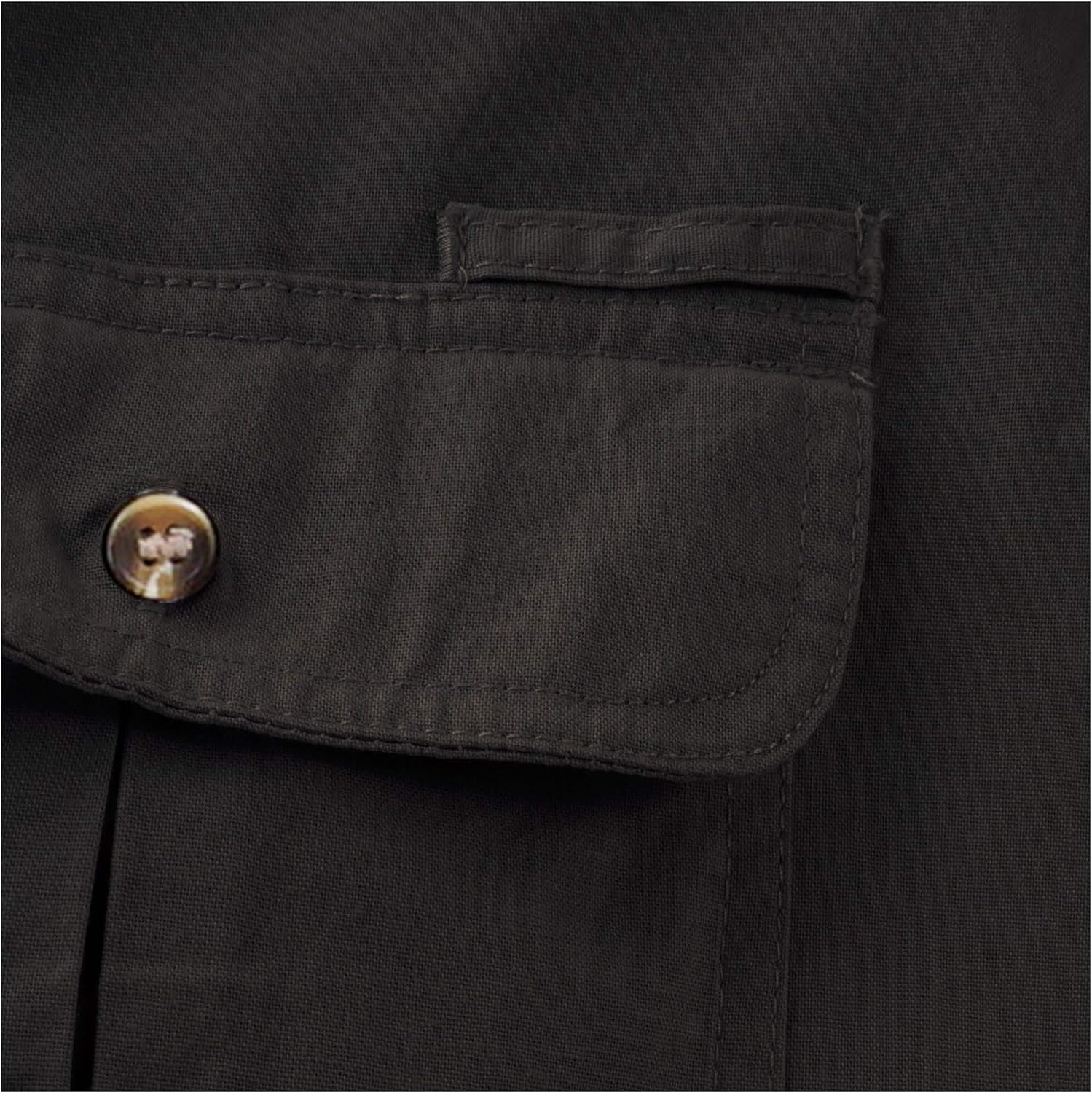 Tag Safari Vent Back Adventure Long Sleeve Shirt for Men, 100% Cotton - Olive - Large - Image 7