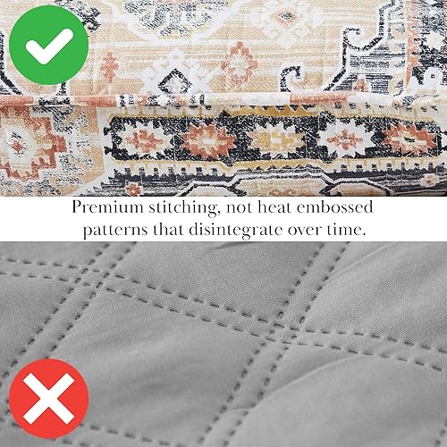 Miniatura 7 de Southshore Fine Living, Inc. Juego de edredón tamaño matrimonial o Queen, 7 piezas con 2 fundas de almohada, 2 fundas de almohada europeas, almohada