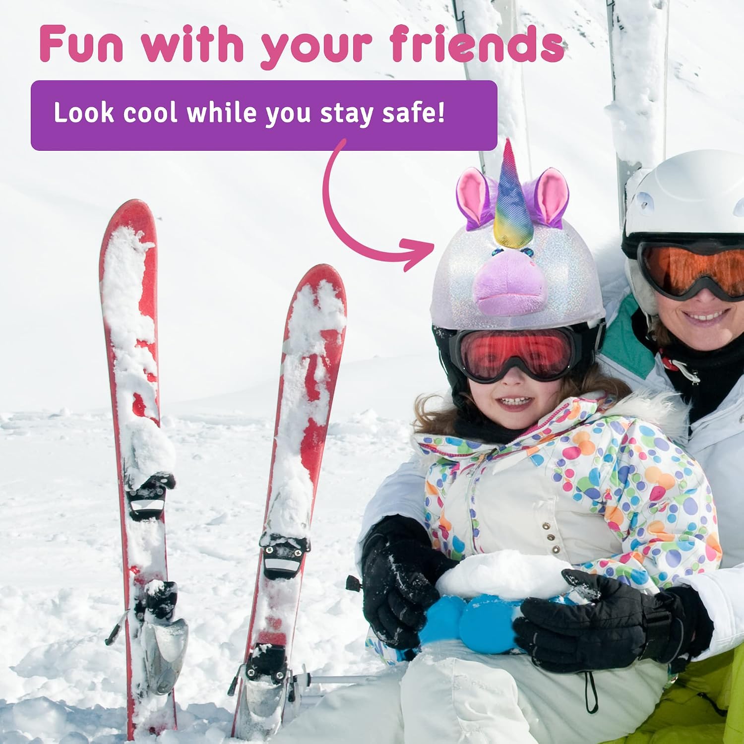 crazeeHeads Plush Helmet Covers - Great for Skiing, Snowboarding, Winter Fun, Girls & Boys Accessories, Cool Animal Helmets Cover for Kids and Adults (Pickles The Alligator)