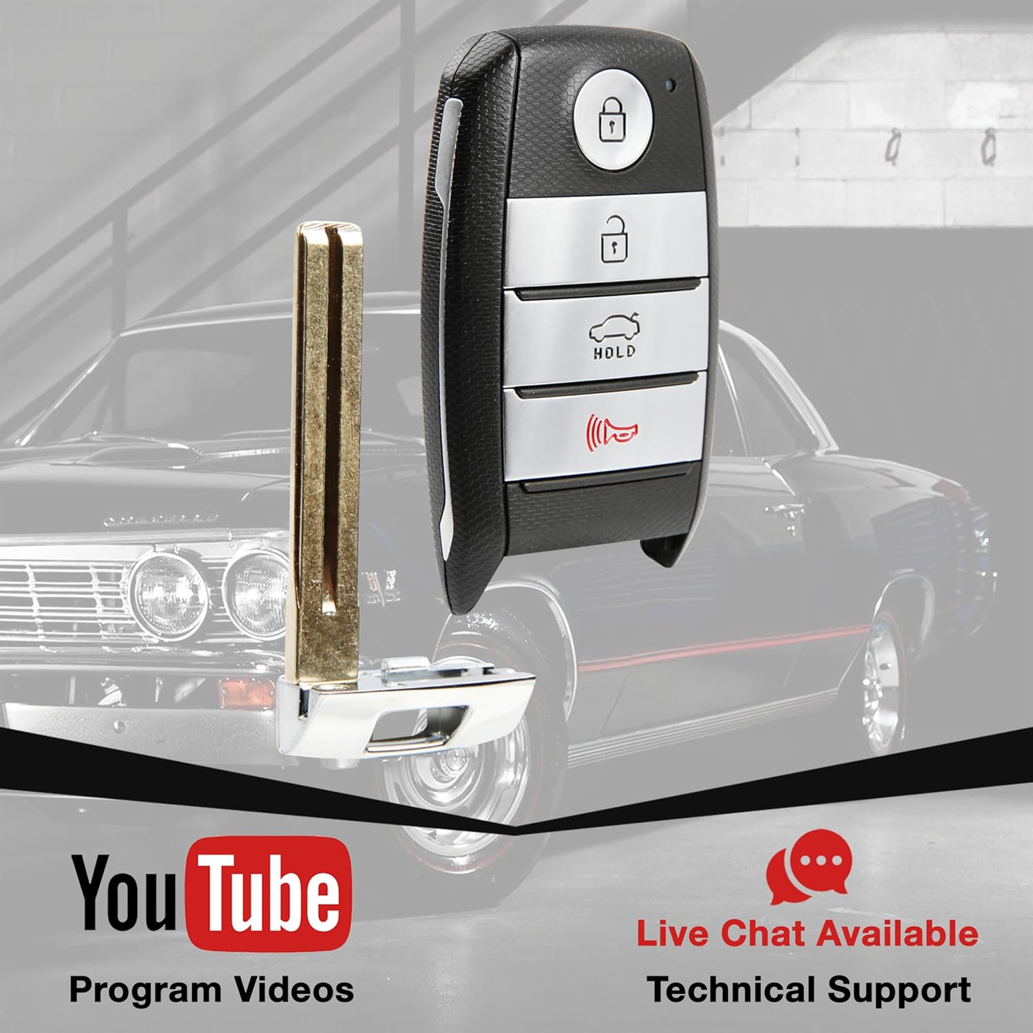 2X USARemote Keyless Entry Remote Key Fob Smart Replacement for 2014 2015 Kia Optima (SY5XMFNA433, 95440-2T500)