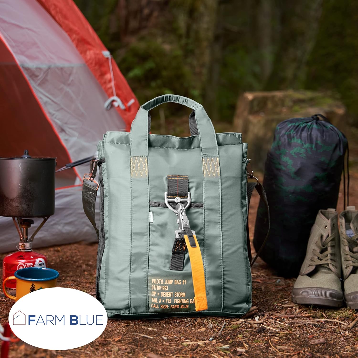 Farm Blue Tactical Flight Bag – Aviators Parachute Pilot Helmet Bag - Military Style - Image 3