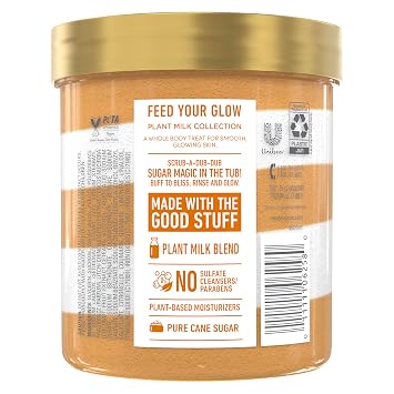Dove Sugar Body Scrub Coconut & Lychee For Women For Exfoliated & Hydrated skin 15 oz