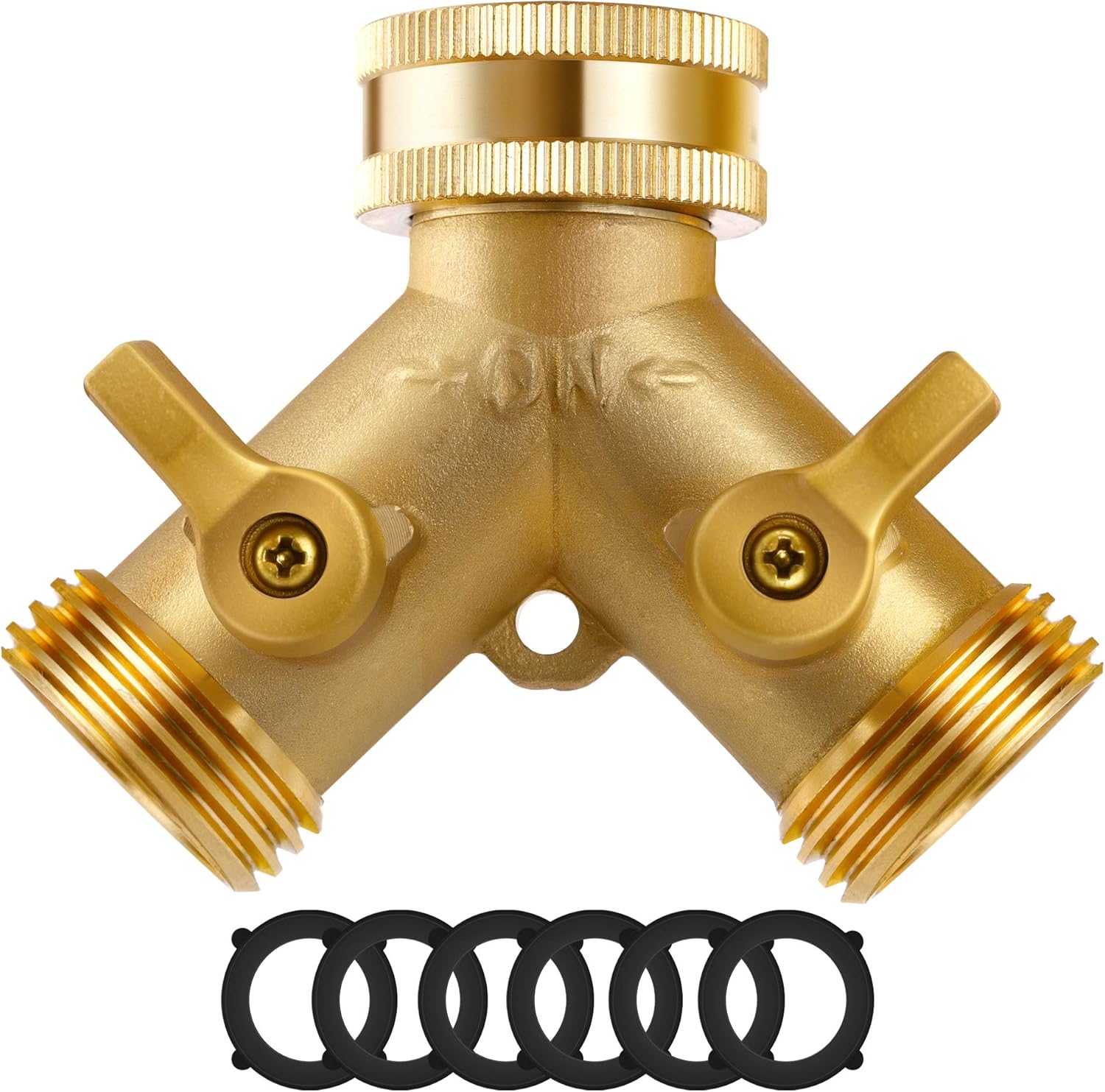 Buy Yoassi Hose Splitter Brass Garden Hose Splitter 2 Way Heavy Duty Water Hose Splitter Water Y