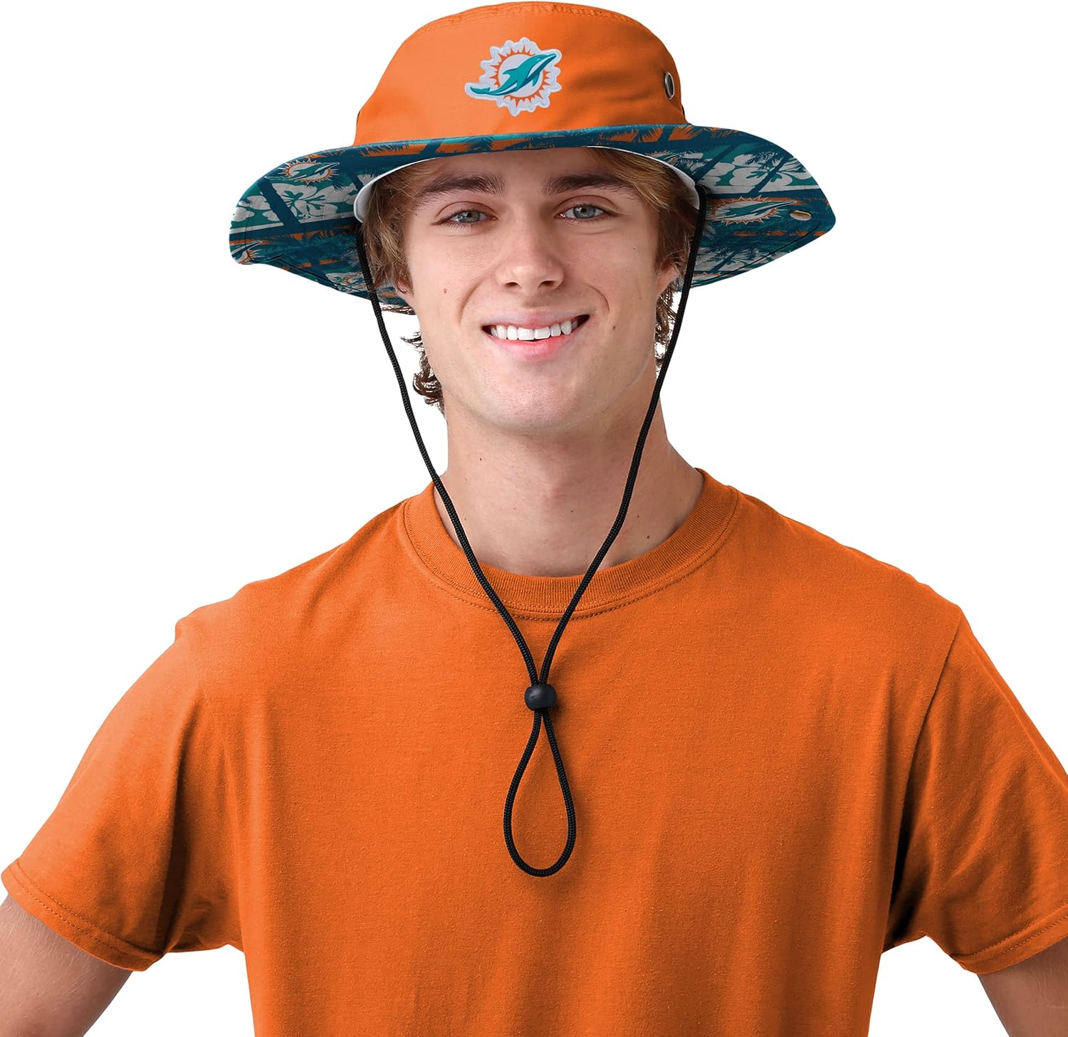 NFL Team Logo Solid Hybrid Sport Outdoor Sun Bucket Boonie Hat - Image 2