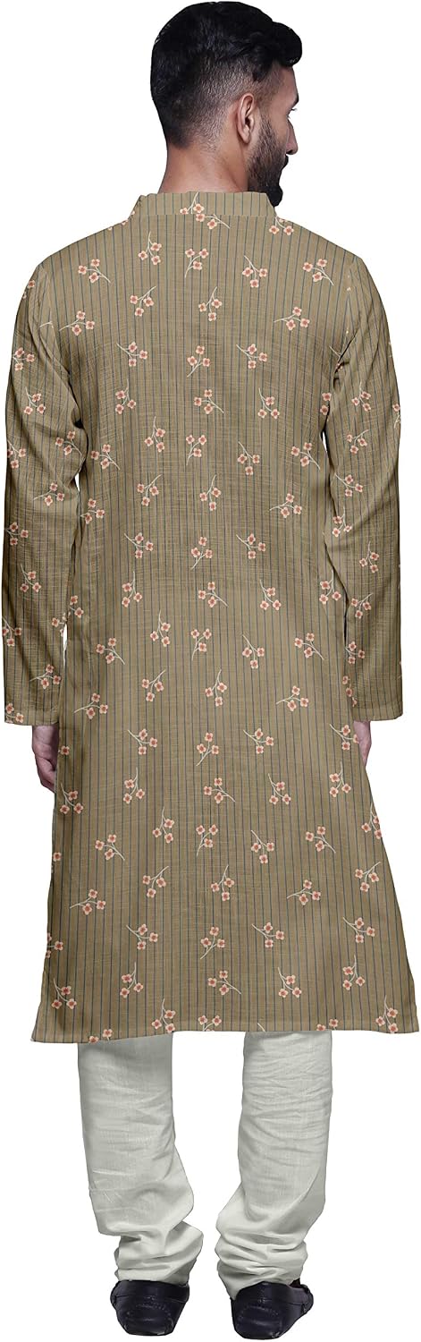 Atasi Cotton Long Kurta Pajama for Men Designer Casual Kurta Pajama Clothing