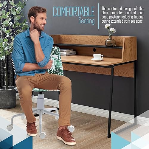 Miniatura 4 de ISL Furnishings InterSpaceLiving - Silla de escritorio con estampado (vinilo leopardonegro)