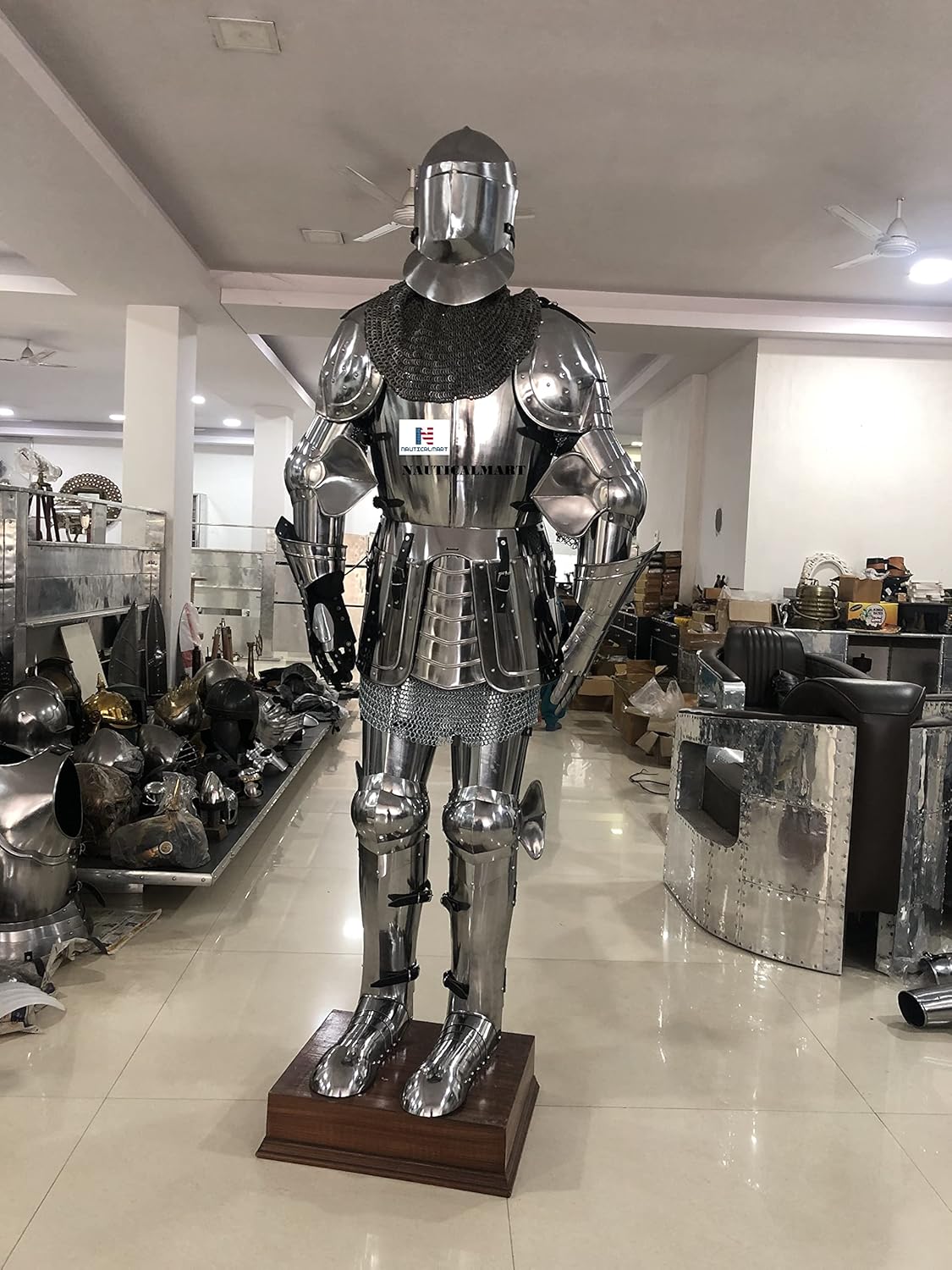 Nautical-Mart Medieval Knight Full Suit of Armor Combat Armor - Halloween Costume