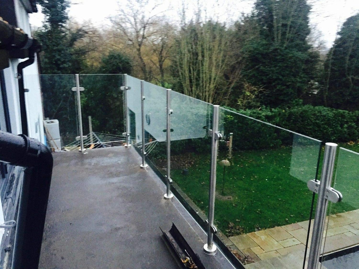 Panoroof 10mm Toughened Balustrade Safety Glass Panels, Polished Edges and Dubbed Rounded